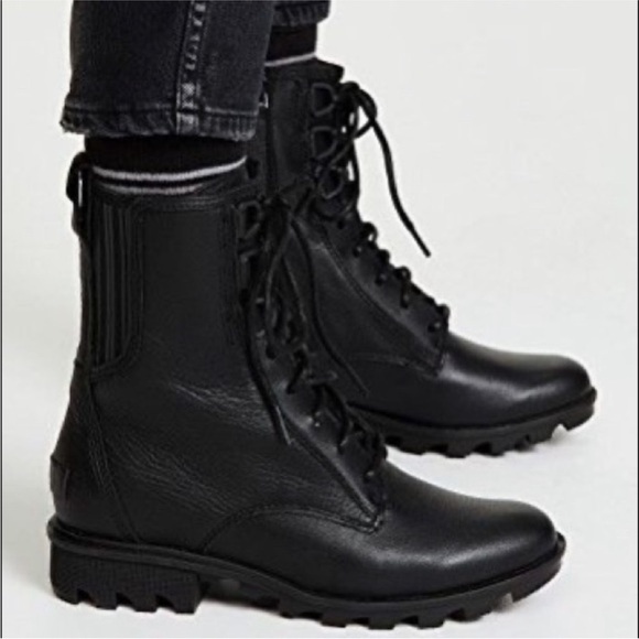 SOREL Phoenix Lace-Up Waterproof Combat Boots size - Picture 6 of 16